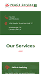 Mobile Screenshot of peaceservices.net